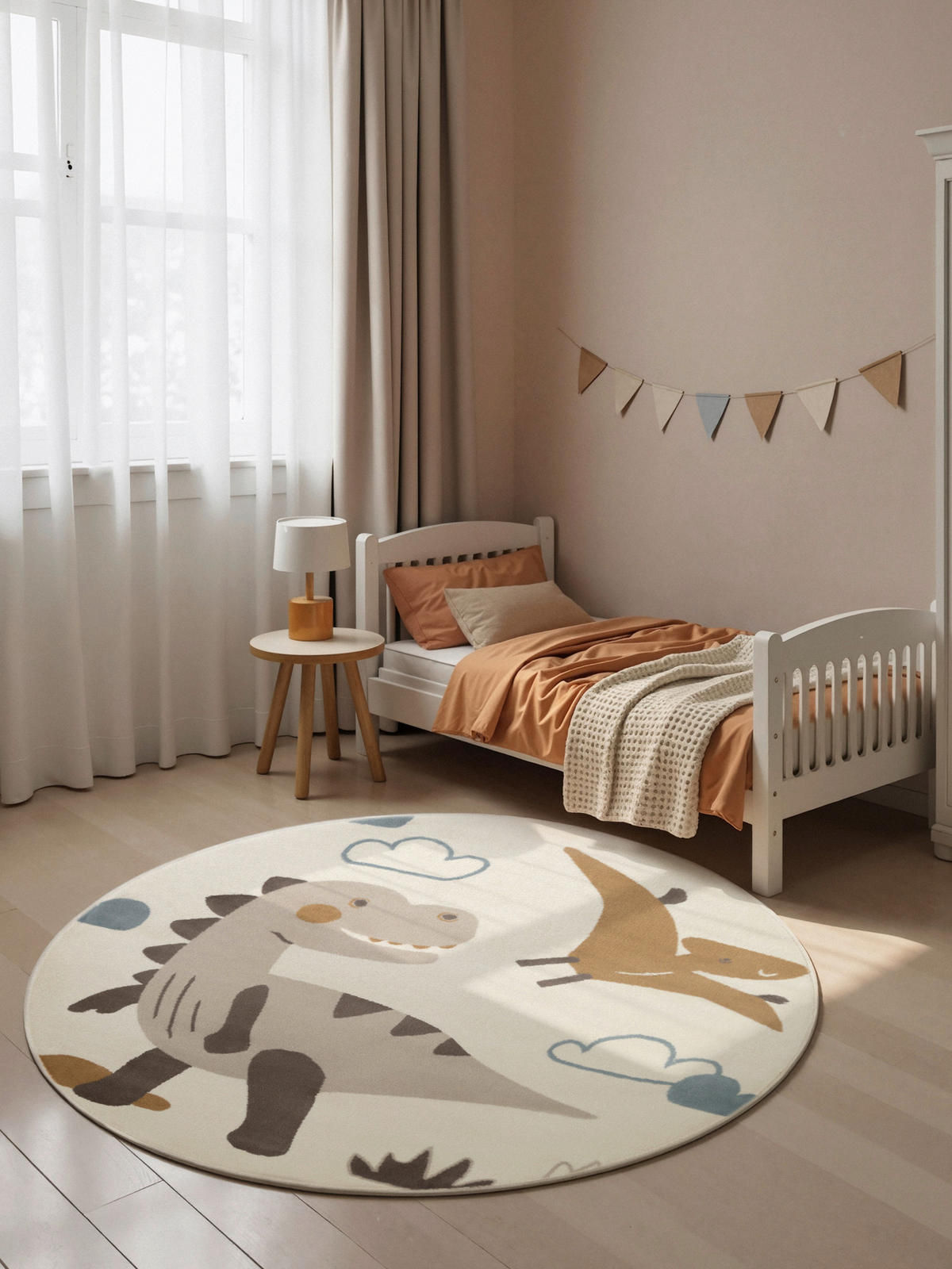 KINDERTEPPICH 160 cm Adventures Dinosaurier  - Multicolor/Creme, Design, Kunststoff/Textil (160cm) - Hanse Home