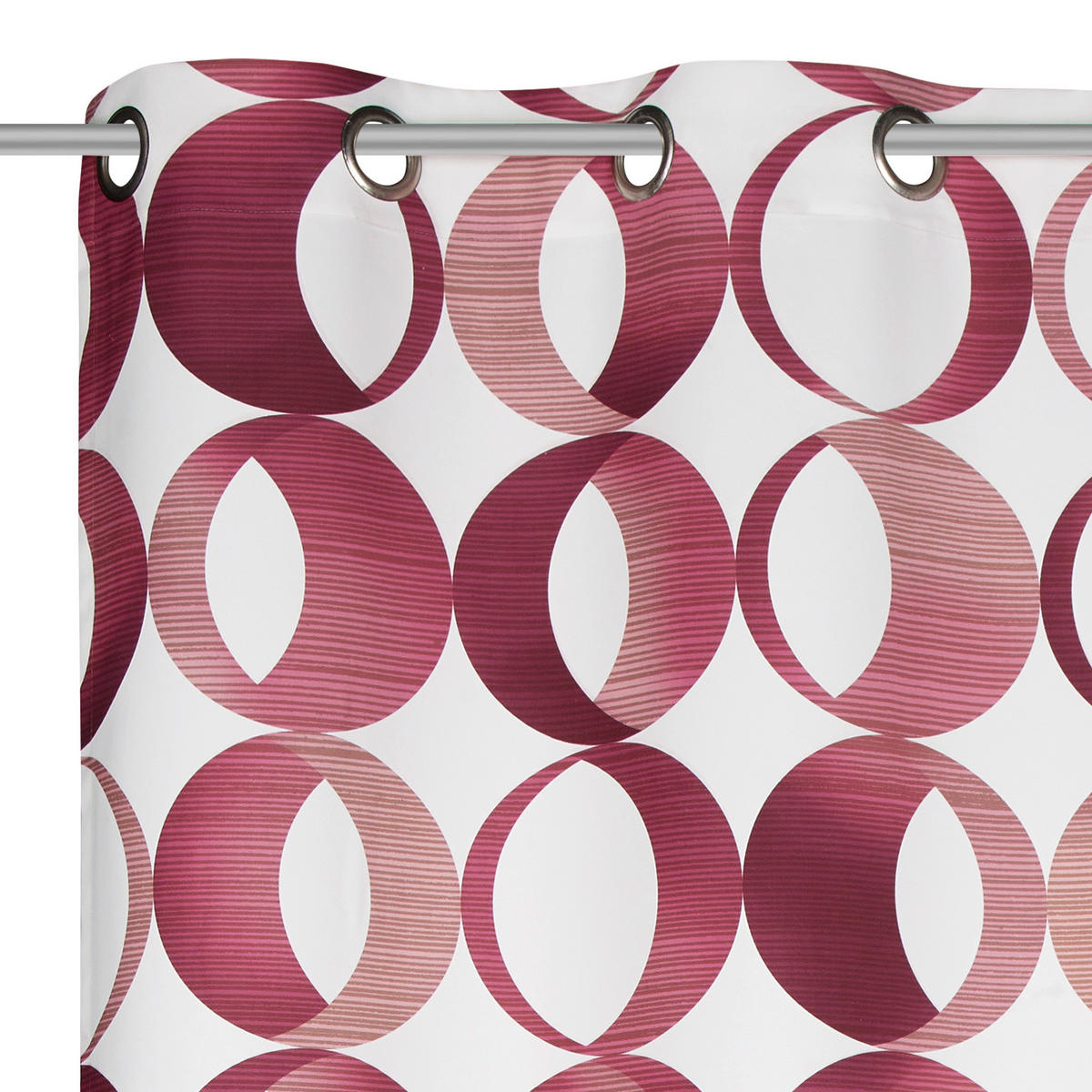 ÖSENSCHAL Bellina blickdicht 140/255 cm   - Rot, LIFESTYLE, Textil (140/255cm) - Novel
