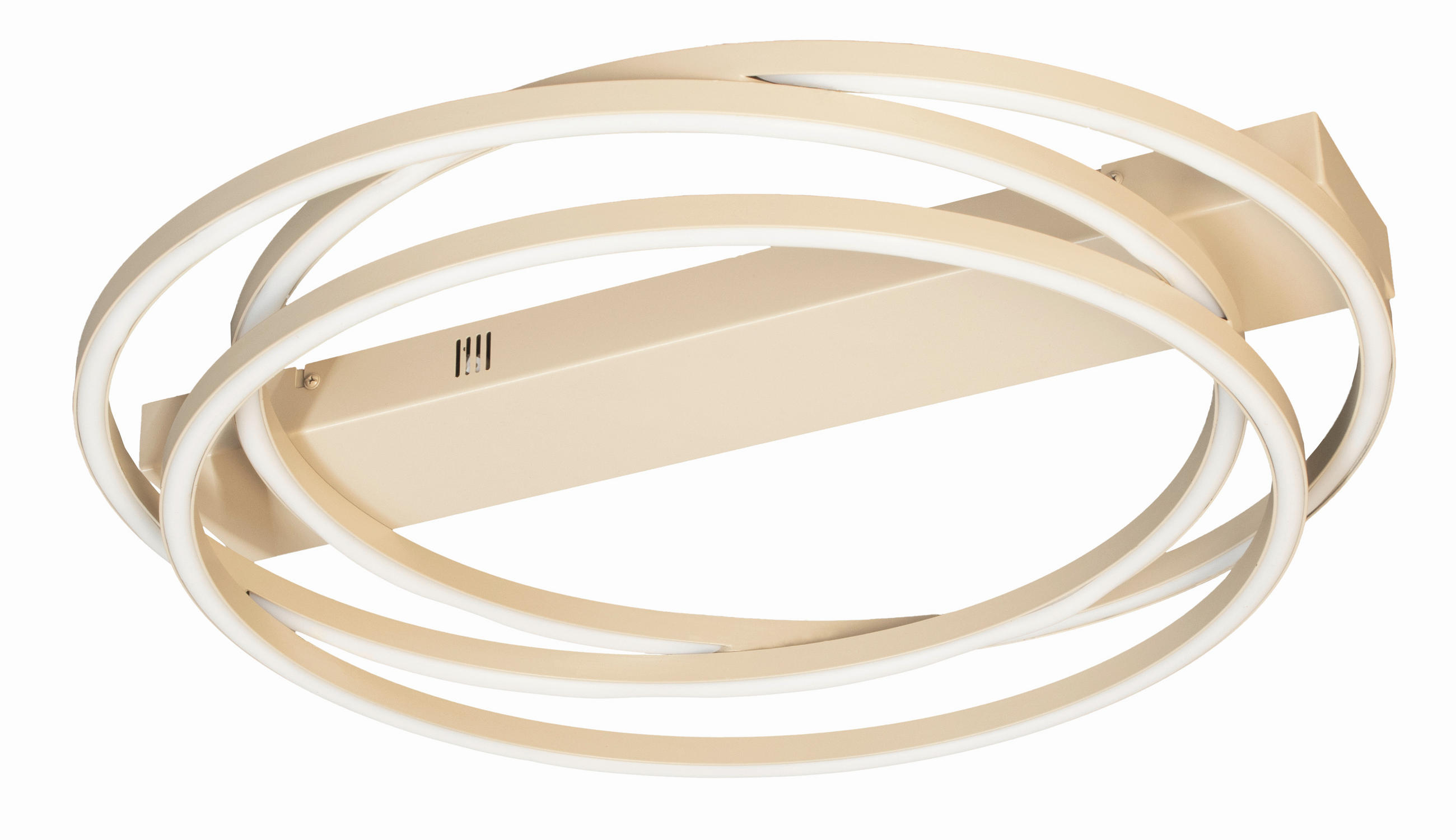 LED-DECKENLEUCHTE 56/56/8,5 cm  - Sandfarben, Design, Metall (56/56/8,5cm) - Fischer & Honsel