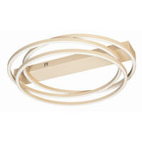 LED-DECKENLEUCHTE 56/56/8,5 cm  - Sandfarben, Design, Metall (56/56/8,5cm) - Fischer & Honsel