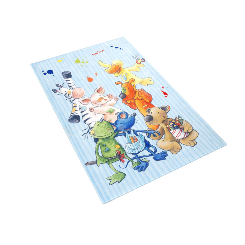Thumbnail - Xxxl Kinderteppich Die Lieben Sieben, Mehrfarbig, Hellblau, Textil, Tier, rechteckig, 100x160 cm, Oeko-Tex® Standard 100...