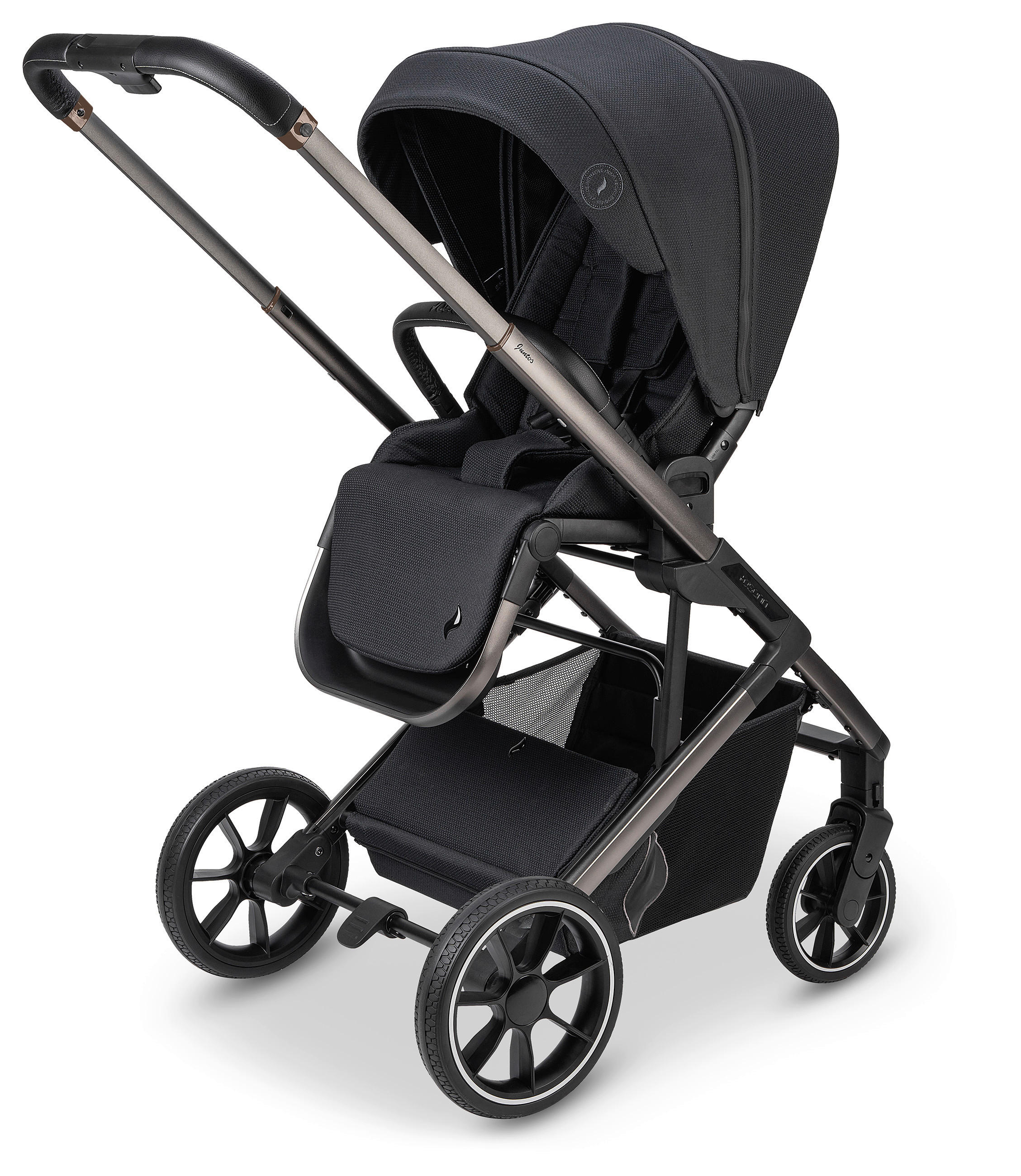 KOMBIKINDERWAGEN  Juntos  Coal  - Schwarz, Basics (84/97,5/53,5cm) - Osann