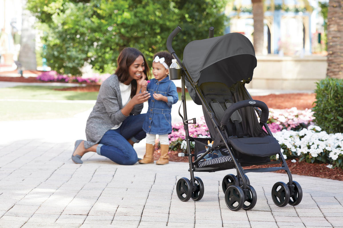 BUGGY TRAVELITE  - Schwarz/Grau, Basics, Textil/Metall (48,8/108/39cm) - Graco