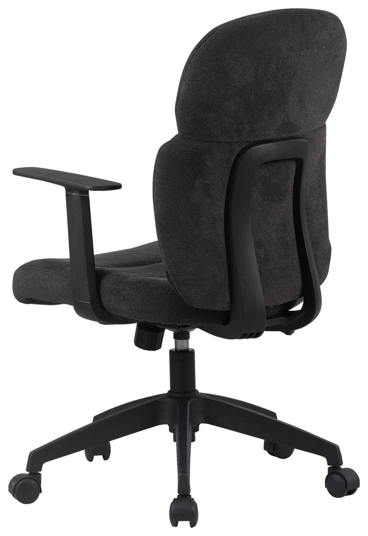 OTOČNÁ ŽIDLE, tkaná látka, černá - černá, Design, textil/plast (60/93,5-101/57cm) - Modante