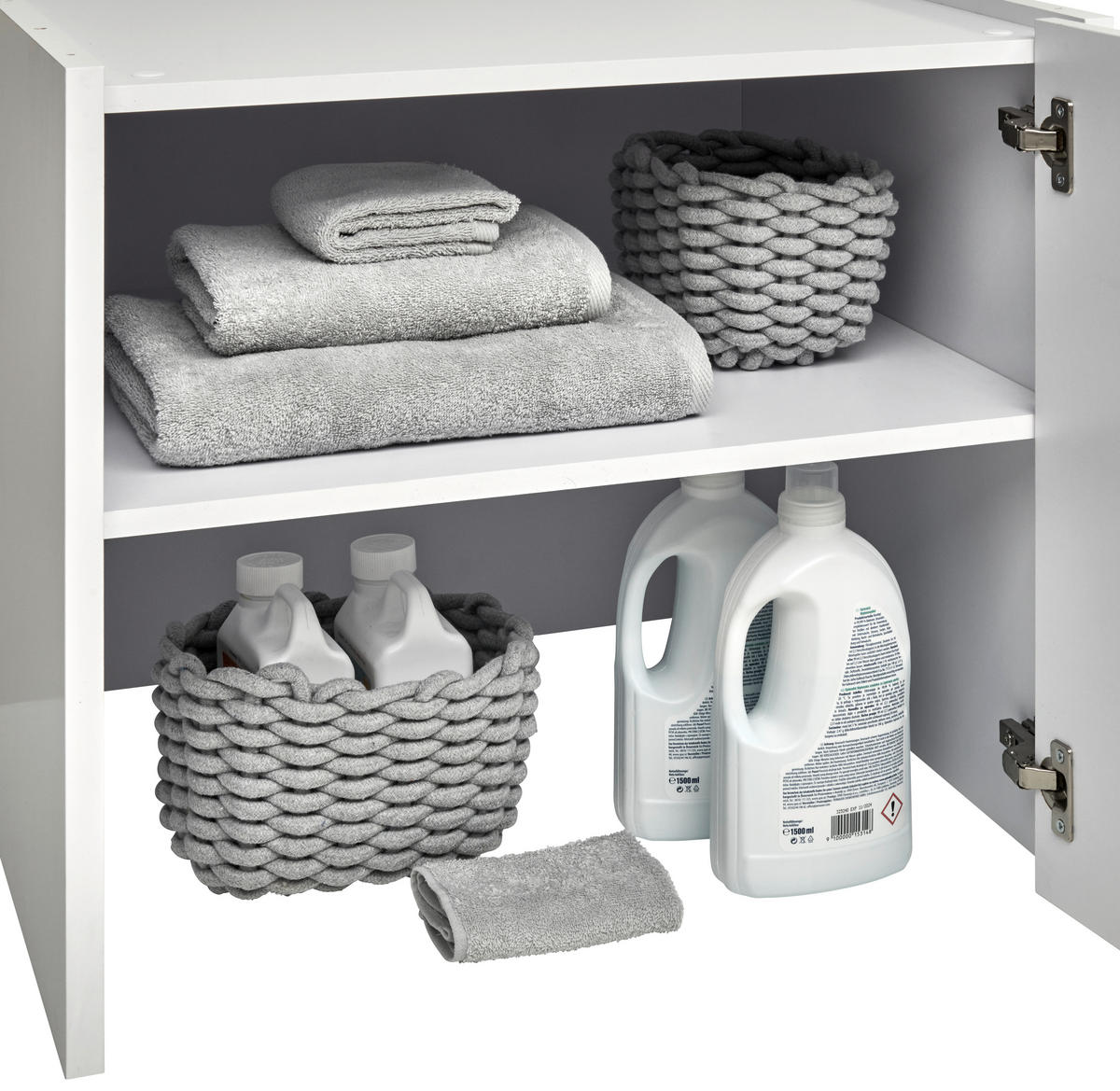 WASCHMASCHINENSCHRANK 67,5/151,8/67,5 cm  in Weiß  - Weiß, Basics, Holzwerkstoff (67,5/151,8/67,5cm) - Xora