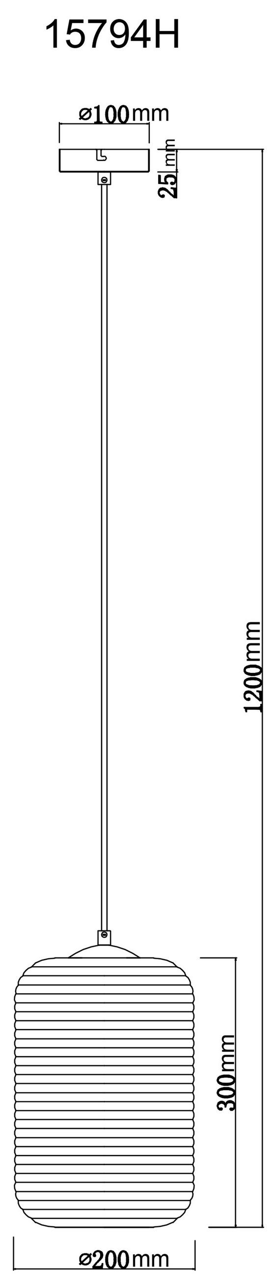 VISEČA SVETILKA  JEFREY      20/120 cm      E27 - siva/črna, Basics, kovina/umetna masa (20/120cm) - Globo