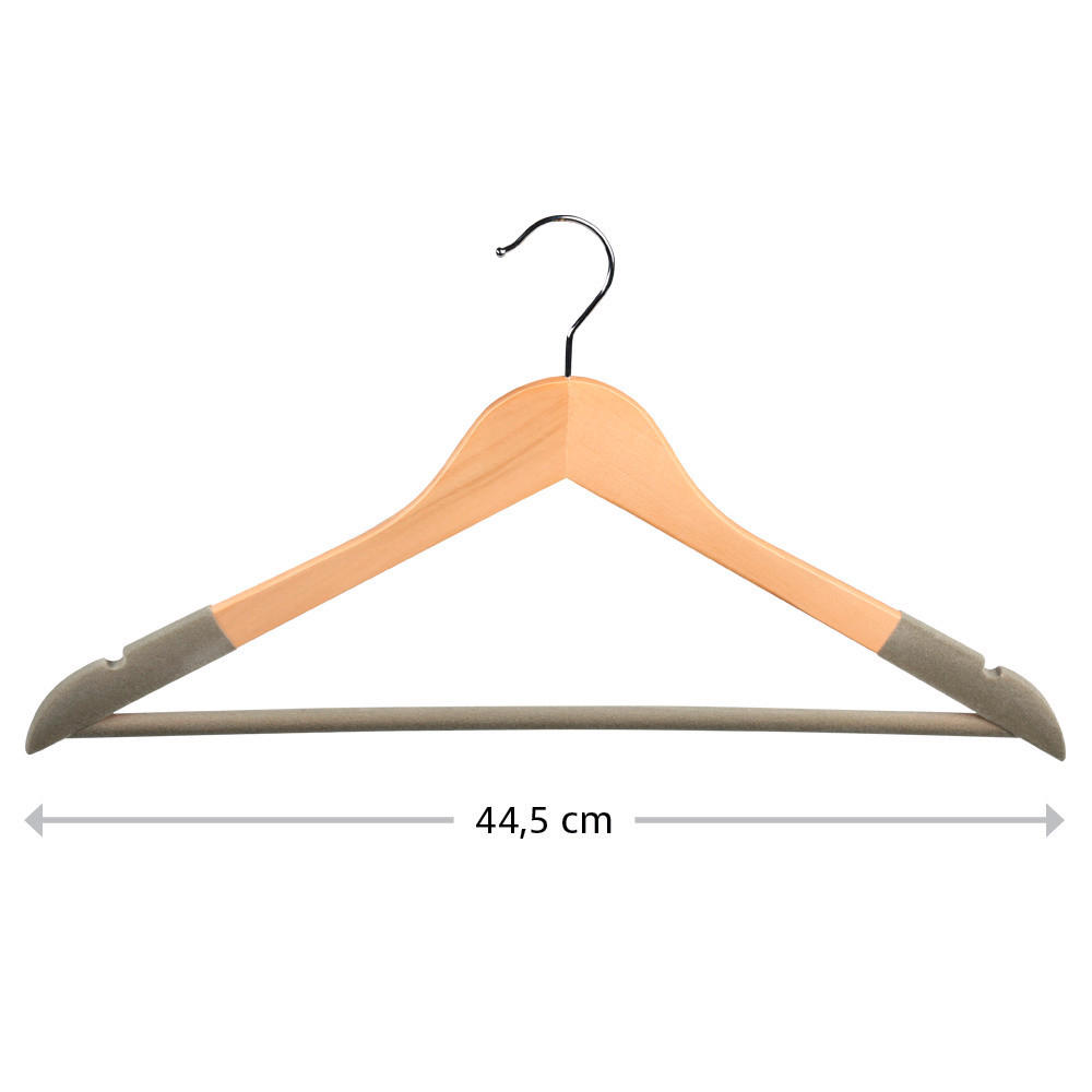 KLEIDERBÜGEL Holz  - Hellbraun/Grau, Basics, Holz (45/10/1.2cm) - Kesper