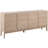 KOMODA, barve hrasta  - barve hrasta/bela, Design, leseni material/les (180/80/40cm) - Livetastic