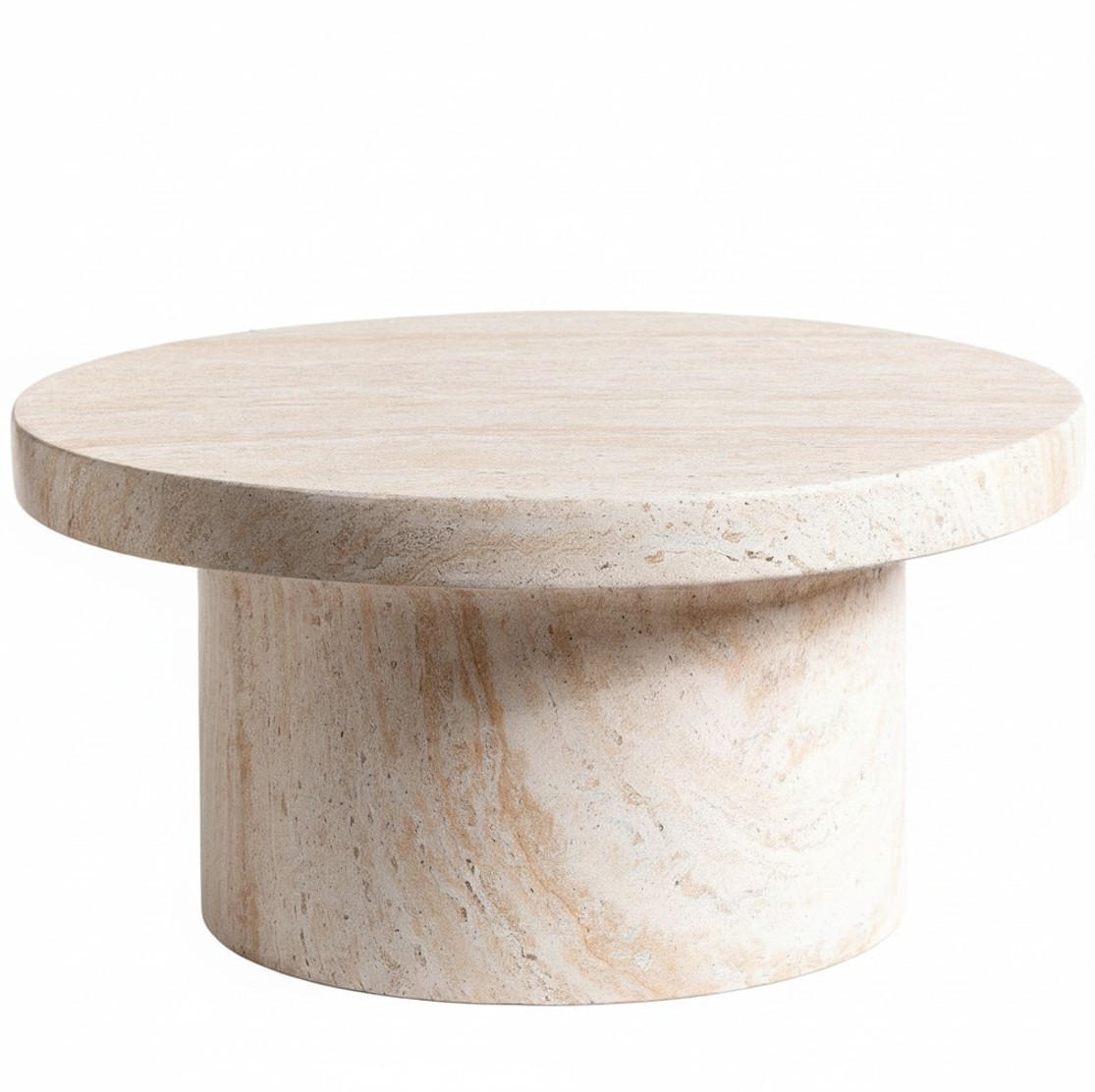 COUCHTISCH 60/60/30 cm rund Kaschmir  - Kaschmir, Design, Stein (60/60/30cm) - MID.YOU