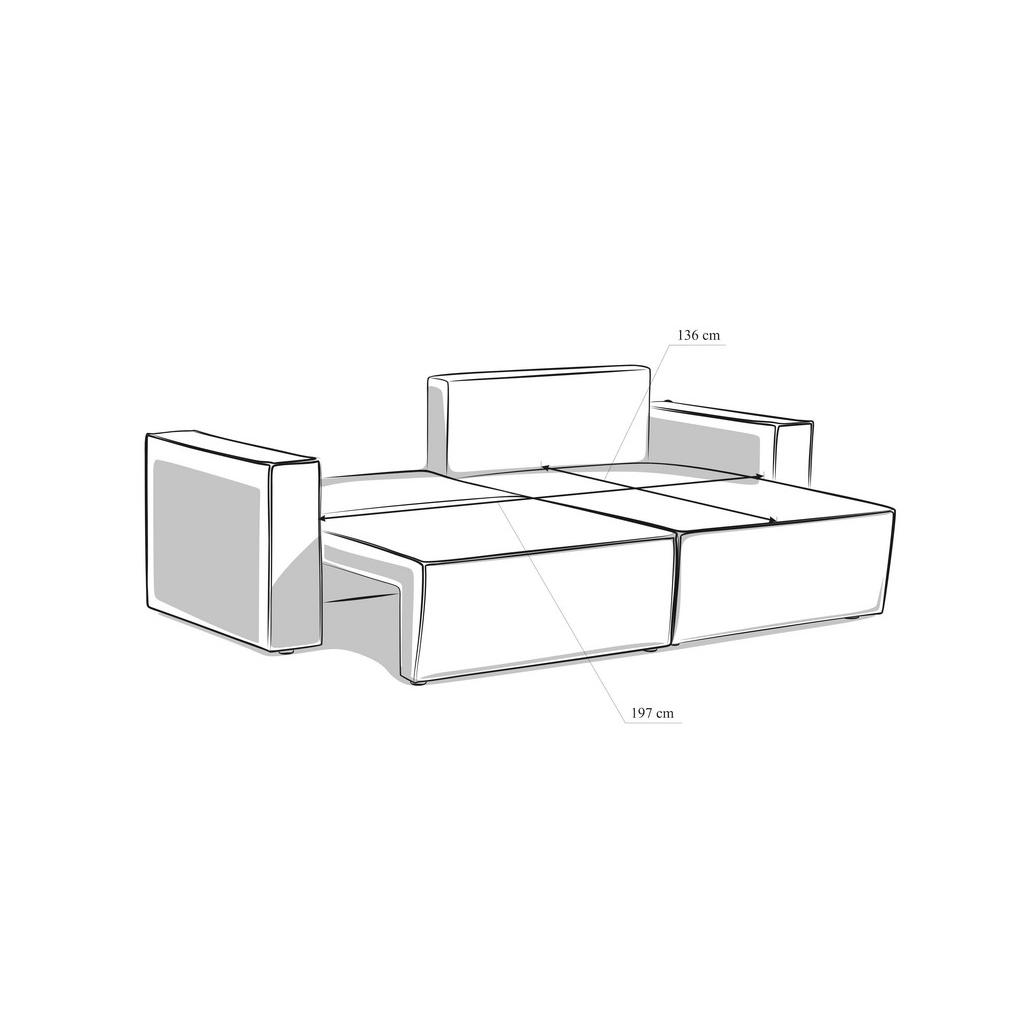 Thumbnail - Carryhome Ecksofa, Altrosa, Textil, 3-Sitzer, Füllung: Polyurethan (Pur), Ottomane rechts, seitenverkehrt montierbar, L-...