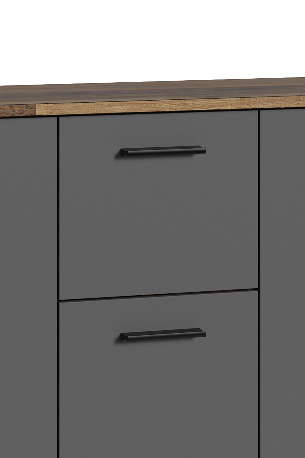 SIDEBOARD Ben  in 153/83/35 cm  - Anthrazit/Eiche Artisan, MODERN, Holzwerkstoff/Kunststoff (153/83/35cm) - MID.YOU