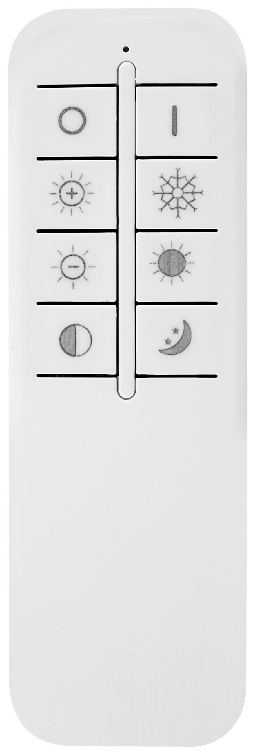 LED-DECKENLEUCHTE  Smart 49,5/12,7 cm   - Weiß, LIFESTYLE, Kunststoff/Metall (49,5/12,7cm) - Globo