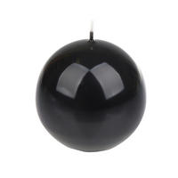 KUGELKERZE 8,0 cm  - Schwarz, Basics, Paraffin (8,0cm) - Steinhart