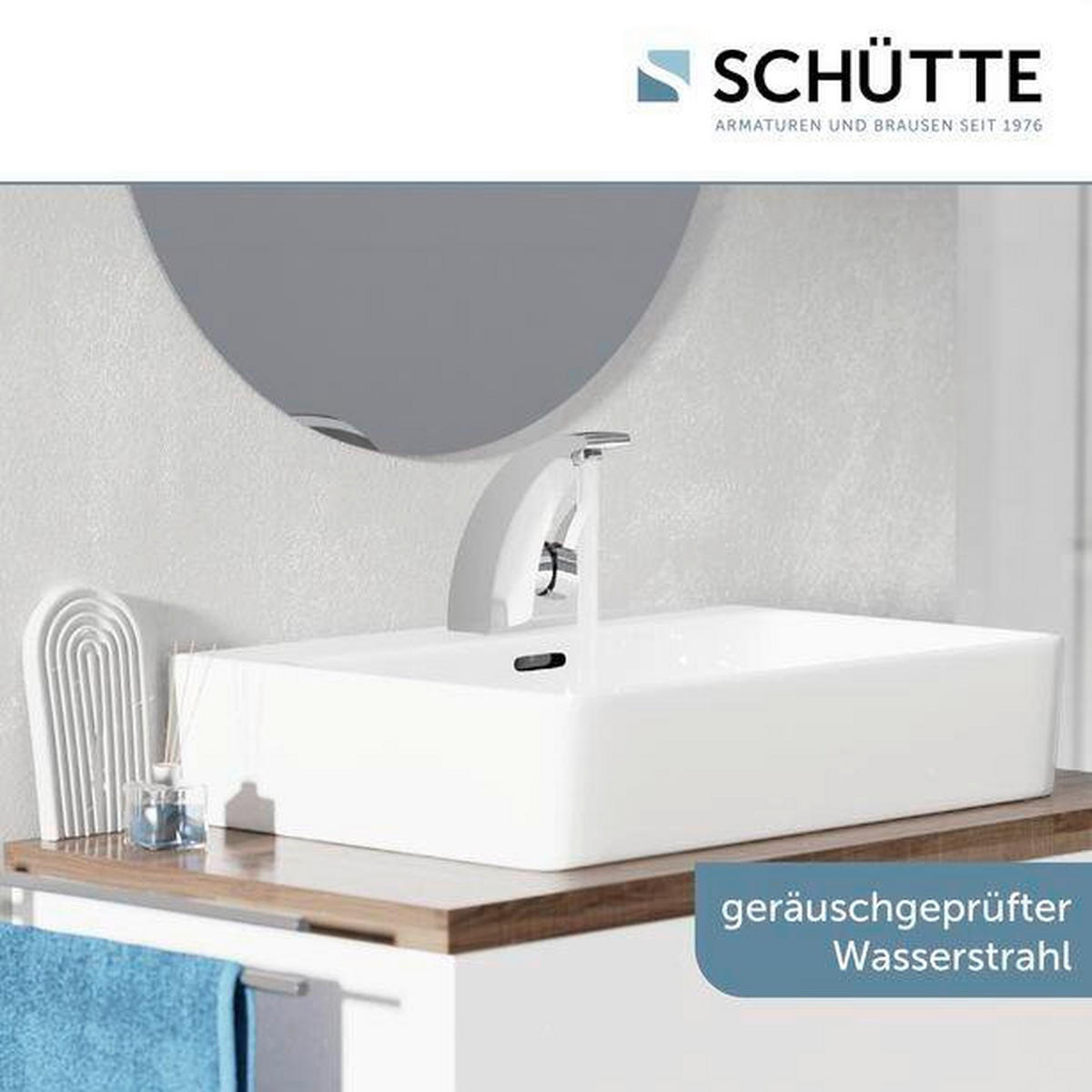 WASCHTISCHARMATUR 98100  - Chromfarben, Metall (5/17/15cm) - Schütte