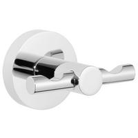 DOPPELHAKEN Chromfarben  - Chromfarben, Basics, Metall (7,5/5/6,2cm) - Tesa