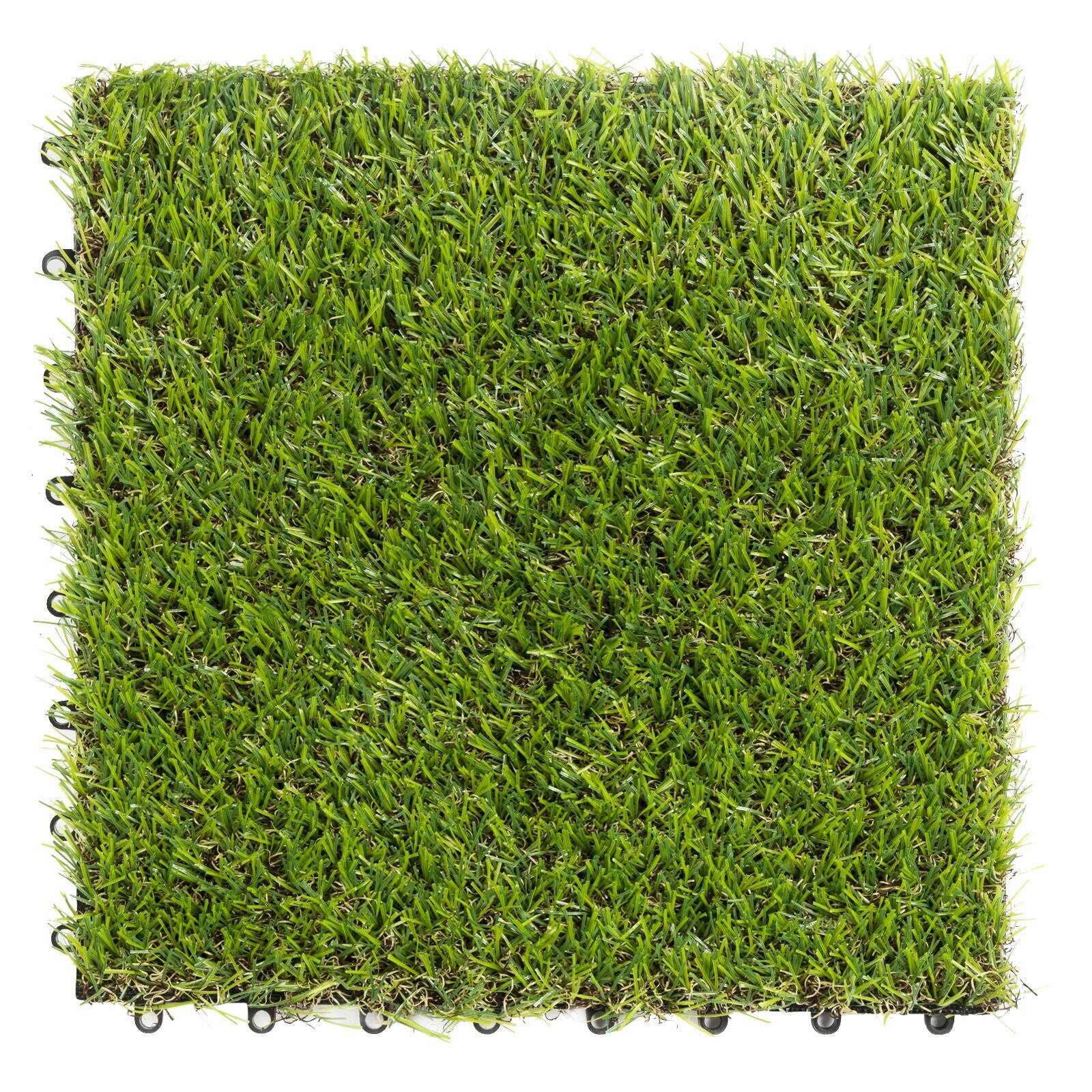 Floordirekt Kunstrasenfliese Grün 30x30 cm
