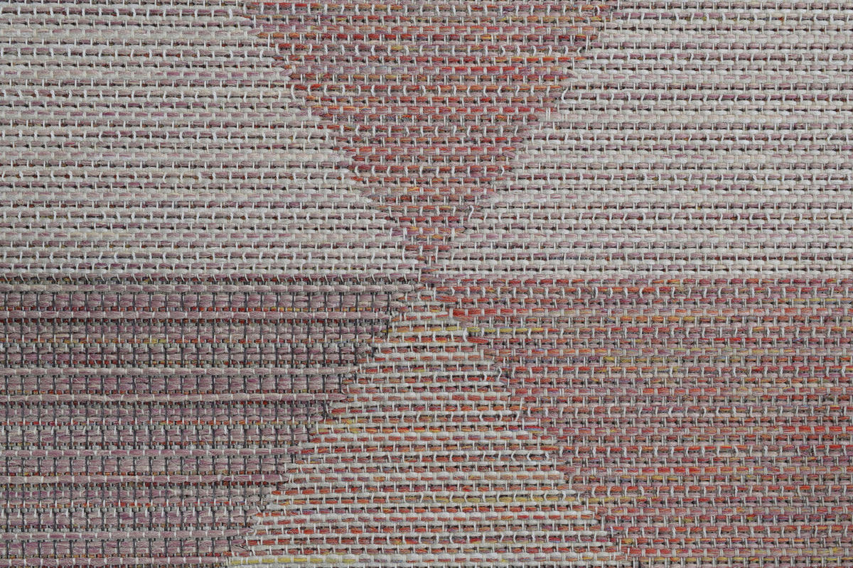 FLACHWEBETEPPICH 120/170 cm Amalfi Rosa, Weiß, Hellrosa  - Hellrosa/Rosa, Trend, Textil (120/170cm)