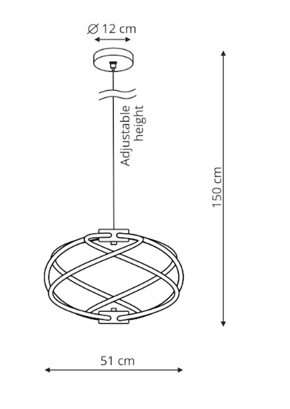 LED-HÄNGELEUCHTE Kandor  150/51/51 cm  - Goldfarben, Design, Metall (150/51/51cm)