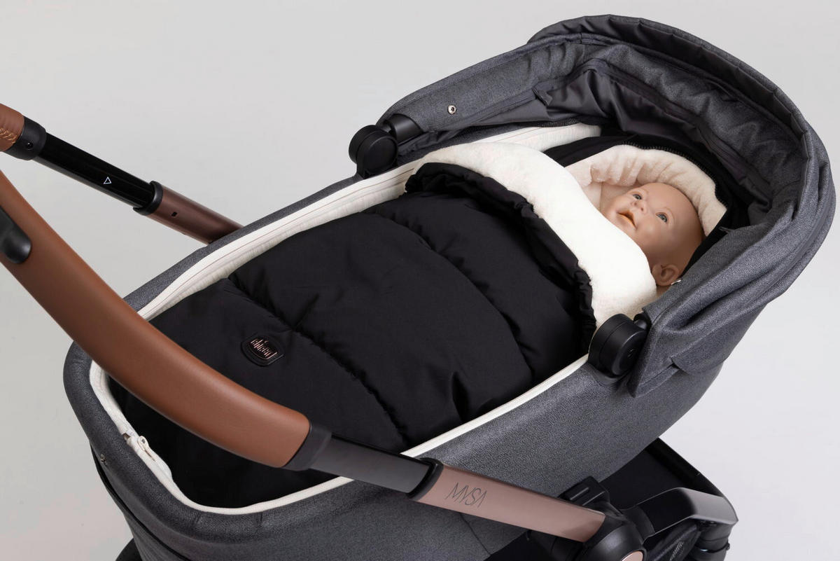 FUßSACK  - Schwarz, Basics, Textil (48/90cm) - Chicco