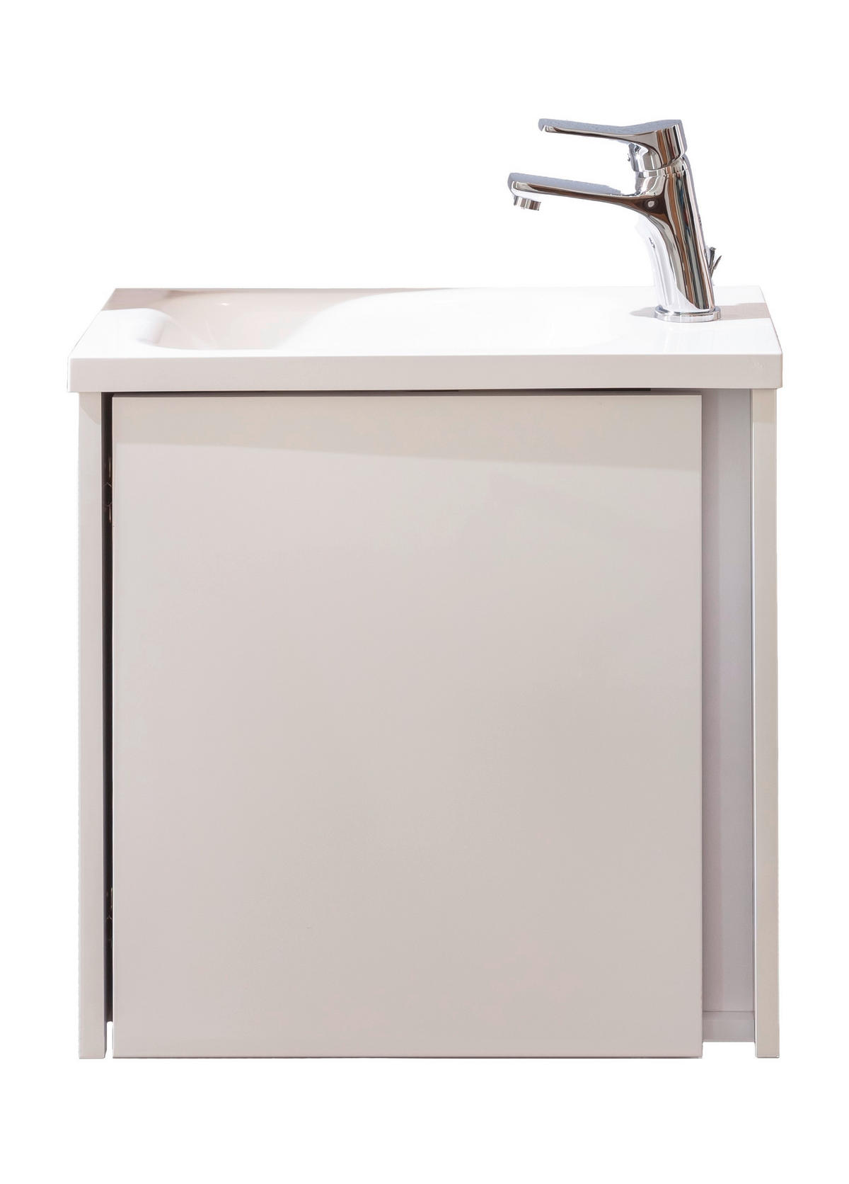 GÄSTEBAD - Weiss, Konventionell, Glas/Holzwerkstoff (50cm) - Xora