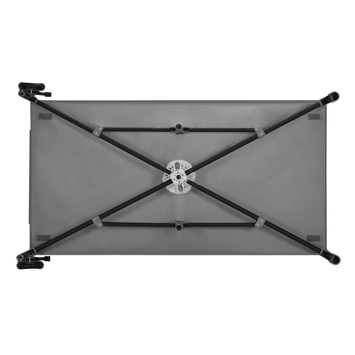 REISEBETT Jasmin Easy Fold Grau  - Grau, Basics, Kunststoff (123/67/74.9cm) - Lionelo