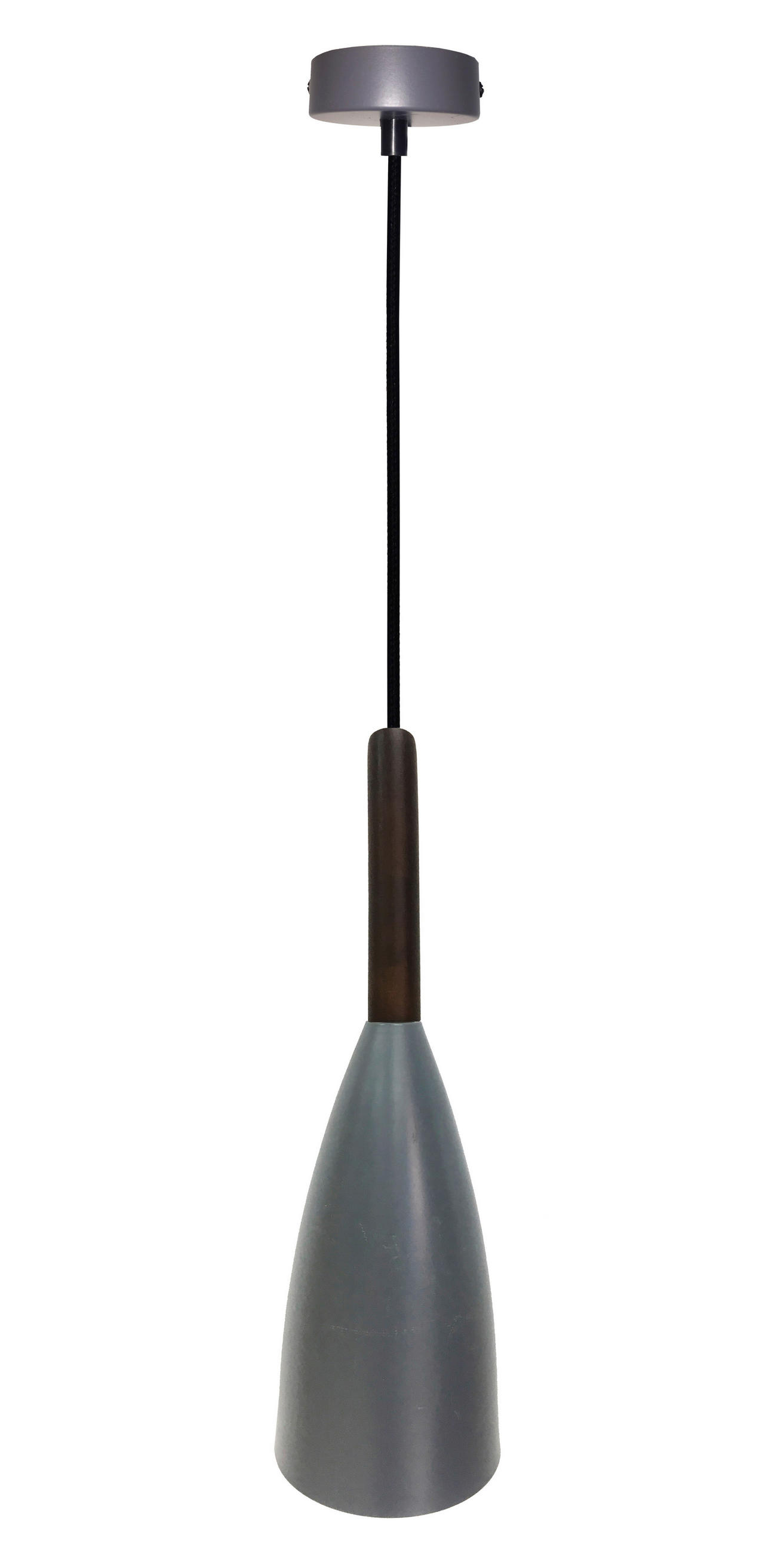 XXXLutz Hängeleuchte Grau 33x90x12 cm