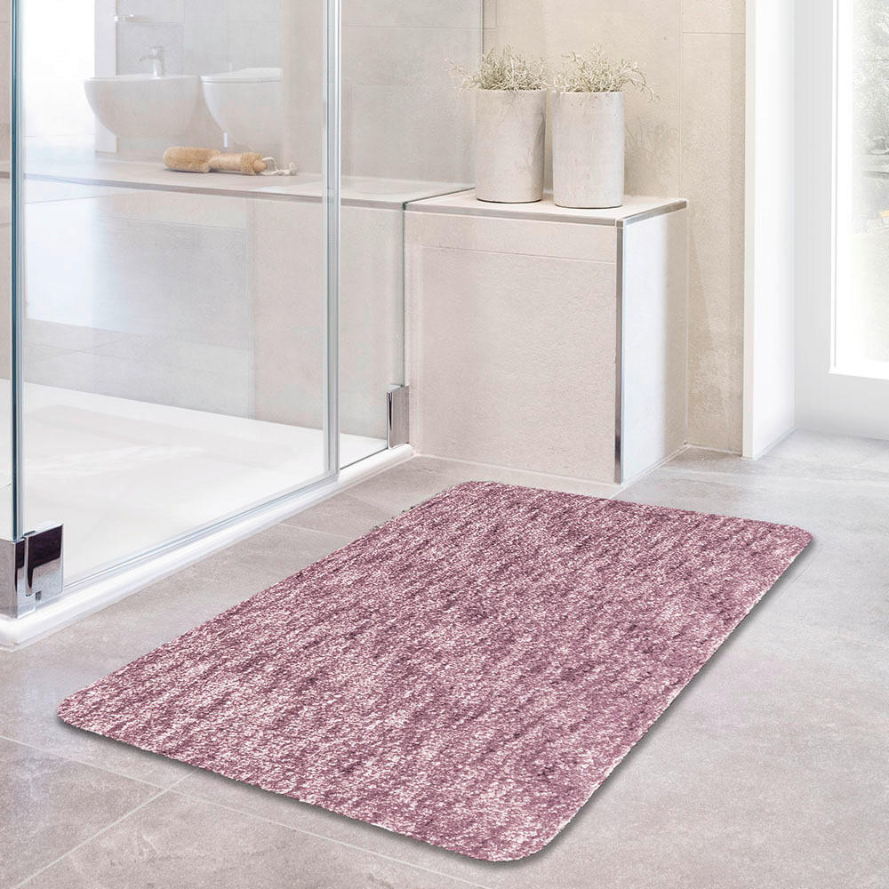 BADEMATTE Mauve 60/90 cm  - Mauve, Basics, Kunststoff/Textil (60/90cm) - Grund