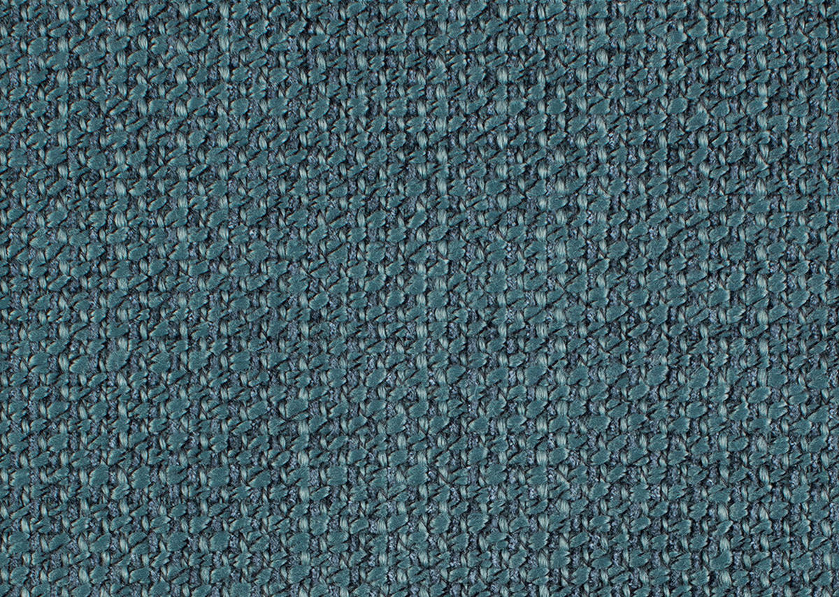 ECKSOFA in Flachgewebe Petrol  - Petrol/Schwarz, Design, Kunststoff/Textil (425/365cm) - Lomoco