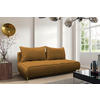 SCHLAFSOFA in Velours Rostfarben  - Rostfarben/Goldfarben, Design, Textil/Metall (200/90/97cm) - MID.YOU