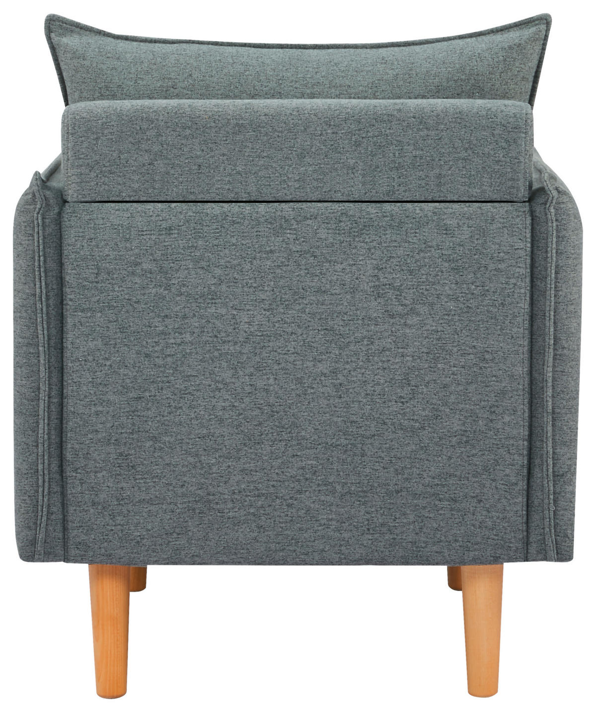 SESSEL in Webstoff Dunkelgrau  - Dunkelgrau/Naturfarben, Design, Holz/Kunststoff (72/84/82cm) - Livetastic
