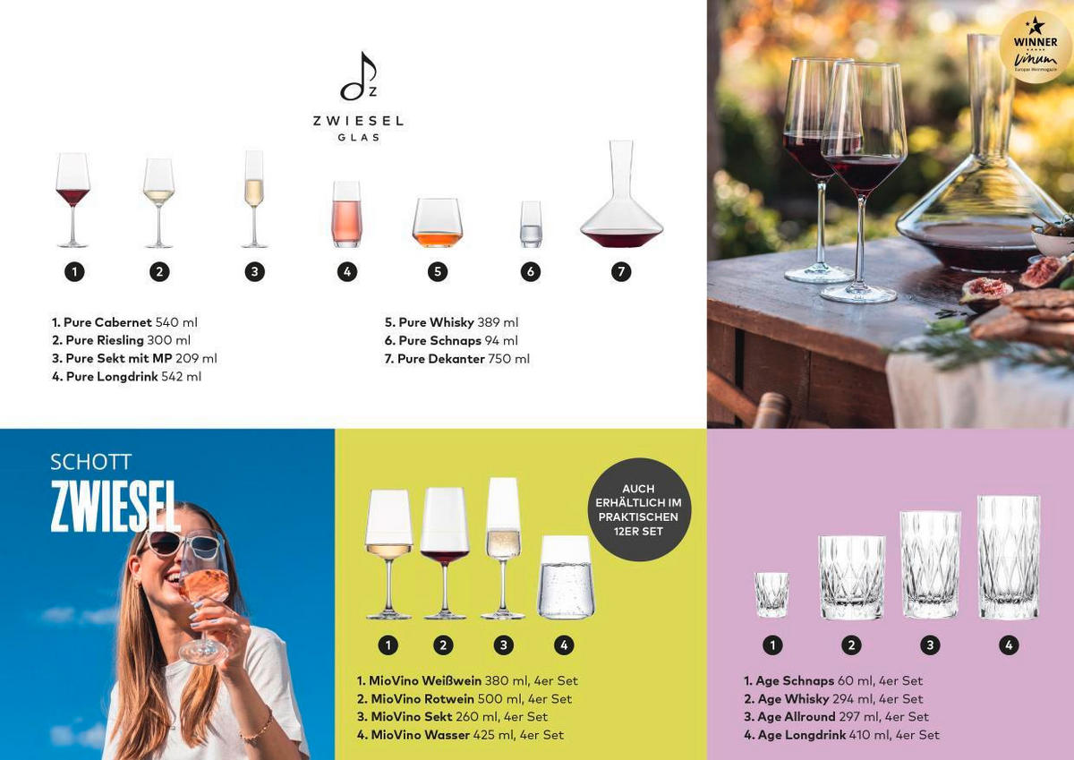 ROTWEINGLAS Pure 540 ml  - Klar, Basics, Glas (0,9/24,4cm) - Zwiesel Glas