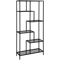 ETAJERĂ  80/180/30 cm gri, negru  - negru/gri, Basics, sticlă/metal (80/180/30cm) - Xora