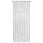 ÖSENVORHANG transparent  - Weiß, Design, Textil (140/245cm) - Esposa