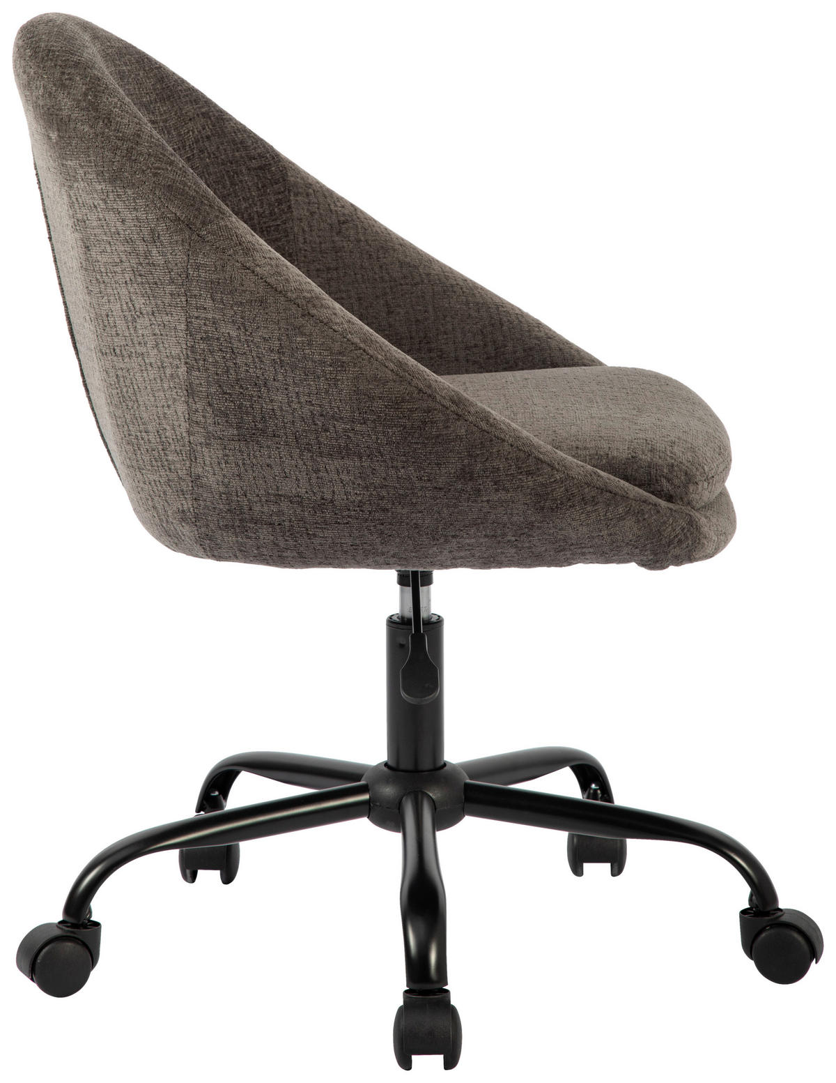 DREHSTUHL Struktur Grau, Weiß  - Weiß/Grau, MODERN, Kunststoff/Textil (62/79/87/61cm) - MID.YOU