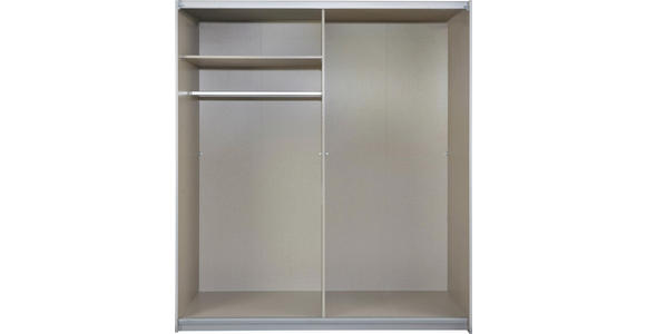 SCHWEBETÜRENSCHRANK 2-türig Braun, Wengefarben  - Wengefarben/Alufarben, Glas/Holzwerkstoff (181/229/63cm) - Xora