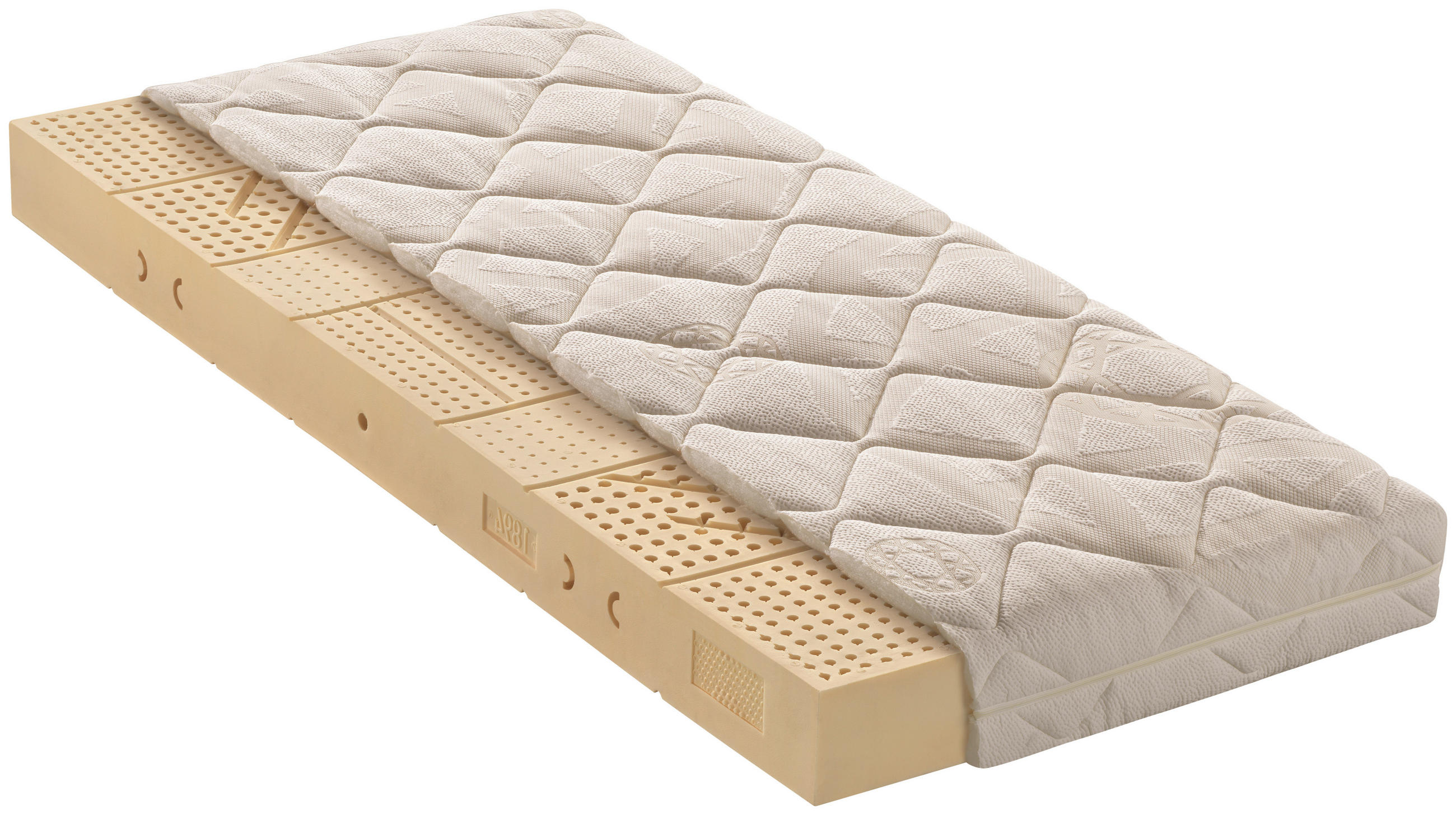 MATRATZE 90/200 cm  - Weiß, KONVENTIONELL, Textil (90/200cm) - Novel