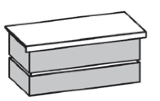 WASCHTISCHKOMBI 102 cm  - Eichefarben/Weiß, MODERN, Glas/Holz (102cm) - Valdera