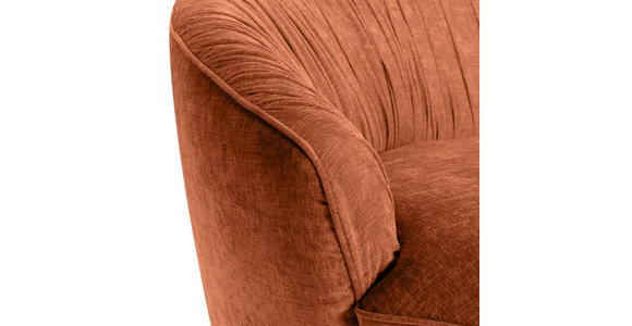 MEGASOFA Flachgewebe Kupferfarben  - Hellbraun/Gelb, Design, Kunststoff/Textil (260/76/115cm) - Landscape