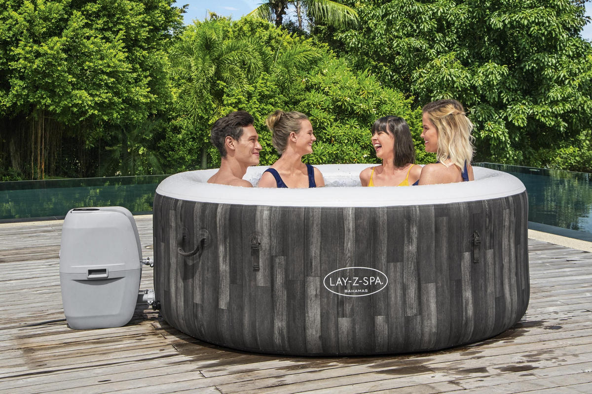WHIRLPOOL  BAHAMAS 60005 180/66 cm  - Weiß/Grau, Basics, Kunststoff (180/66cm) - Bestway