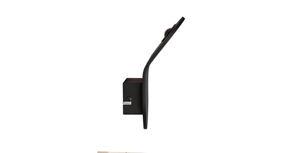 LED-WANDLEUCHTE 17,7/10/9,8 cm - Schwarz, Trend, Metall (17,7/10/9,8cm) - Novel