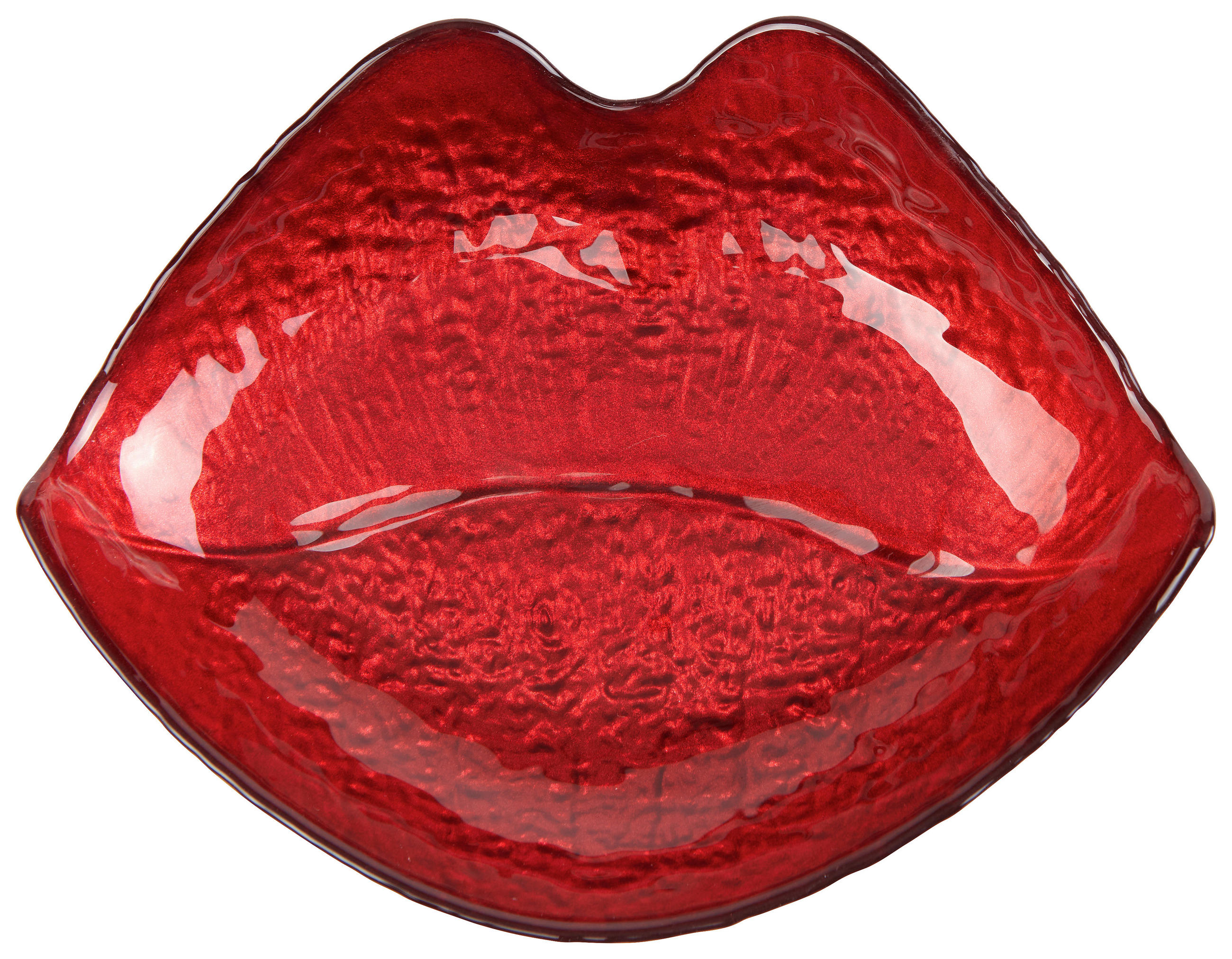 DEKOSCHALE - Rot, Design, Glas (16,5/13/3,5cm)