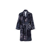 BADEMANTEL M Unisex  - Blau/Schwarz, Basics, Textil (Mnull) - Kayoom