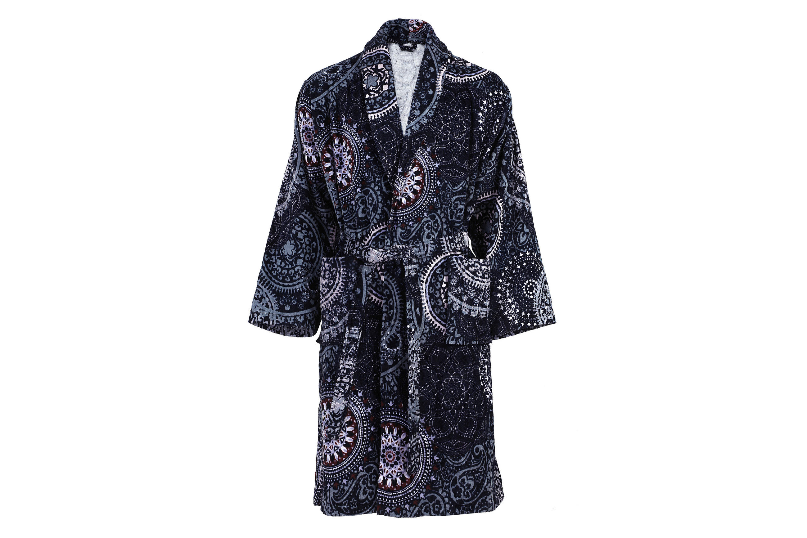 Kayoom Bademantel Blau, Schwarz