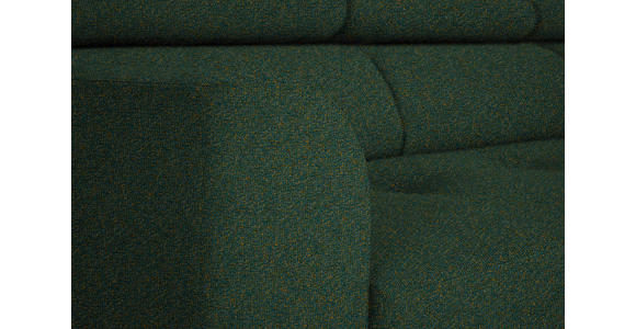 ECKSOFA in Struktur Grün  280/205 cm  - Schwarz/Grün, Design, Textil/Metall (280/205cm) - Xora