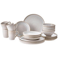 KOMBISERVICE GLOSSY Beige, Creme 20-teilig 4 Personen  - Beige/Creme, Trend, Keramik - Novel