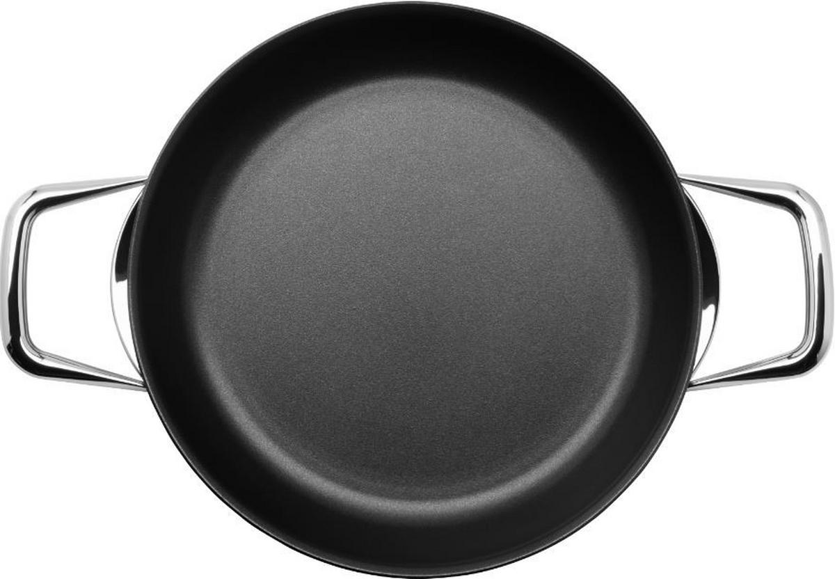 SERVIERPFANNE Steak Profi 24 cm  - Silberfarben/Schwarz, Basics, Metall (24cm) - WMF