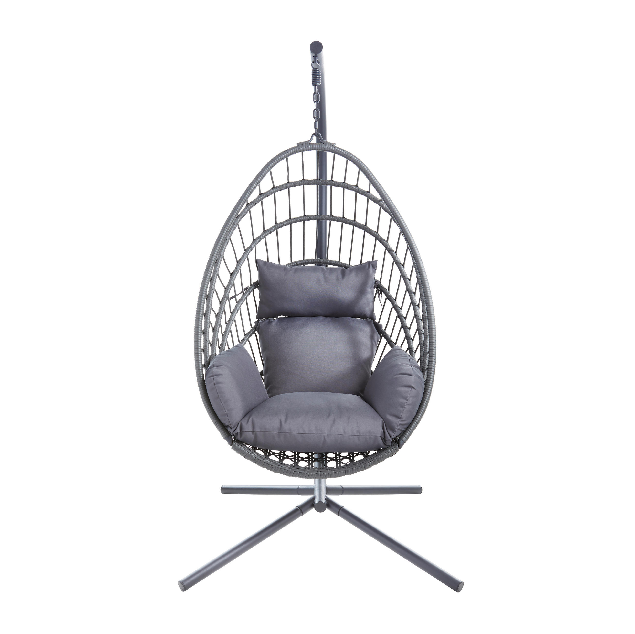 FÜGGŐFOTEL 95/190/100 cm  - sötétszürke/antracit, Design, műanyag/textil (95/190/100cm) - Ambia Garden