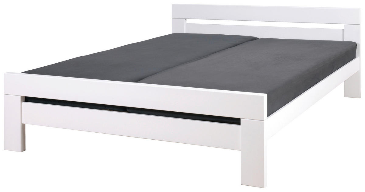 POSTELJA   x  , les bela  - bela, Konvencionalno, les (180/200cm) - Linea Natura