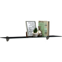 GLASABLAGE78/0,6/18 cm Schwarz  - Schwarz, Konventionell, Glas (78/0,6/18cm) - Boxxx