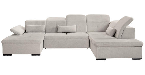 WOHNLANDSCHAFT  in Chenille Beige  - Beige/Grau, KONVENTIONELL, Kunststoff/Textil (240/340/188cm) - Carryhome